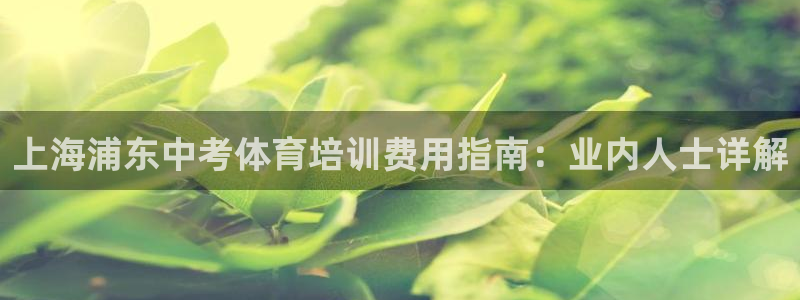 欧陆软件官网：上海浦东中考体育培训费用指南：业内人士